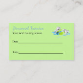 Persönliche Trainer-Visitenkarte Terminkarte (Rückseite)