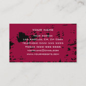 Persönliche Trainer-Visitenkarte Visitenkarte (Rückseite)