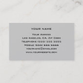 Persönliche Trainer-Visitenkarte Visitenkarte (Rückseite)