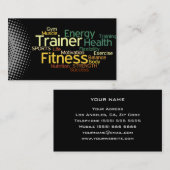 Persönliche Trainer-Visitenkarte Visitenkarte (Vorne/Hinten)