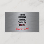 Persönliche Trainer-Visitenkarte Visitenkarte (Vorderseite)