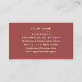 Persönliche Trainer-Visitenkarte Visitenkarte (Rückseite)