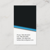 PERSÖNLICHE TRAINER-VISITENKARTE VISITENKARTE (Rückseite)