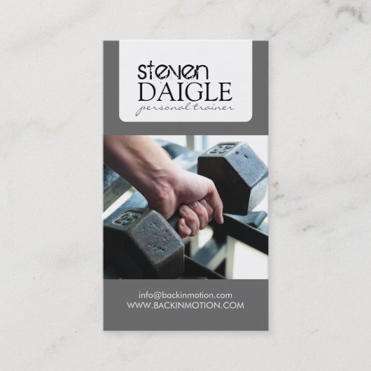 Persönliche Trainer-Visitenkarte Visitenkarte (Vorderseite)