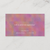 Persönliche Trainer-Visitenkarte Visitenkarte (Rückseite)