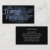 Persönliche Trainer-Visitenkarte Visitenkarte (Vorne/Hinten)