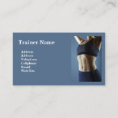 Persönliche Trainer-Visitenkarte Visitenkarte (Rückseite)