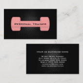 Persönliche Trainer-Visitenkarte Visitenkarte (Vorne/Hinten)