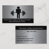 Persönliche Trainer-Visitenkarte Visitenkarte (Vorne/Hinten)