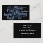 Persönliche Trainer-Visitenkarte Visitenkarte (Vorne/Hinten)