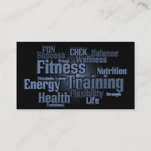 Persönliche Trainer-Visitenkarte Visitenkarte (Vorderseite)