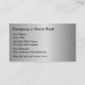 Persönliche Trainer-Visitenkarten Visitenkarte (Rückseite)