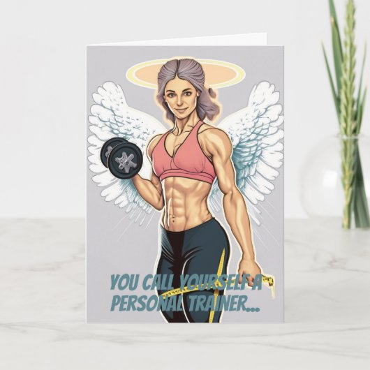 Persönliche Trainerin oder Trainerin Karte (Vorderseite)