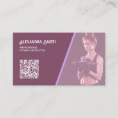 Persönliche Trainerinnen - individuelle QR Visitenkarte (Vorderseite)