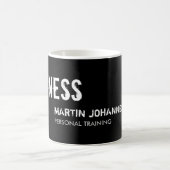 Persönliche Trainermarke für moderne Fitness Kaffeetasse (Mittel)