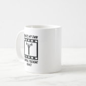 Persönliche Trainings-Bremsungen Kaffeetasse (Vorderseite Links)