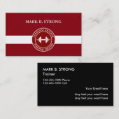 Persönliche Trainings-Visitenkarten Visitenkarte (Vorne/Hinten)