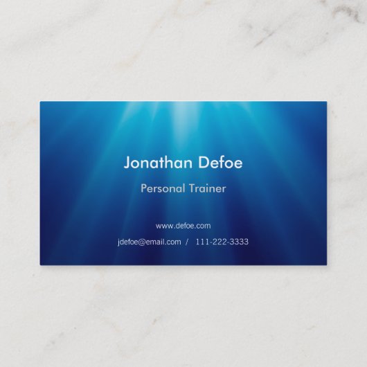 Persönliche Unendlichkeit des Trainer-| Visitenkarte (Rückseite)