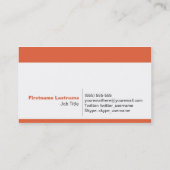 Persönliche Vernetzungs-Visitenkarten in der Visitenkarte (Rückseite)