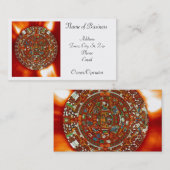 persönliche Visitenkarte des aztekischen Kalenders (Vorne/Hinten)