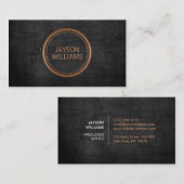 Persönliche Visitenkarte für den Vintagen Kupferkr (Vorne/Hinten)