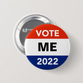 Persönliche Wahlkampagne 2022 Button (Vorne & Hinten)