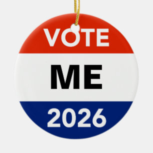 Persönliche Wahlkampf-Kampagne für die Midterm-Wah Keramik Ornament