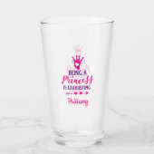 Persönliche Wahrnehmung als Prinzessin ist ein ers Glas (Rückseite)