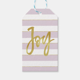 Persönliche Weihnachtsfeiertage Custom Gruß Lila Geschenkanhänger