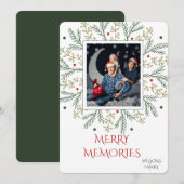 Persönliche Weihnachtskarte Einladung (Vorne/Hinten)