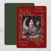 Persönliche Weihnachtskarte Einladung (Vorne/Hinten)