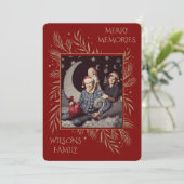 Persönliche Weihnachtskarte Einladung (Stehend Vorderseite)