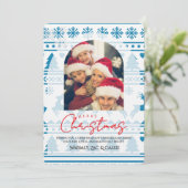 Persönliche Weihnachtskarte mit Foto Einladung (Stehend Vorderseite)
