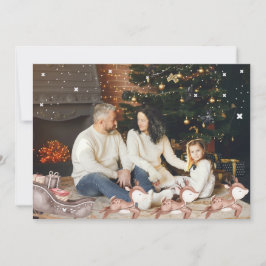 Persönliche Weihnachtskarte mit Rendeer Einladung