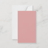 Persönliche Weihnachtskarte mit rotem Bogen Mitteilungskarte (Rückseite)