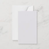 Persönliche Weihnachtskarte mit rotem Bogen Mitteilungskarte (Rückseite)