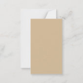 Persönliche Weihnachtskarte mit rotem Bogen Mitteilungskarte (Rückseite)