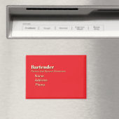 Persönliche Werbung für Barkeeper Magnet (In Situ (Geschirrspüler))