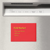 Persönliche Werbung für den Fischmarkt fördern Magnet (In Situ (Geschirrspüler))