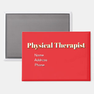 Persönliche Werbung für Physikaltherapeuten Magnet