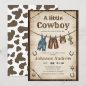 Persönliche Wild-West-Baby-Shower  Einladung (Vorne/Hinten)