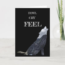 Persönliche Wolf-Howling-Karte