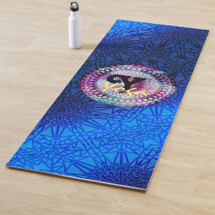 Persönliche Yoga Zen Wasser Ruhe glücklich Meditat Yogamatte