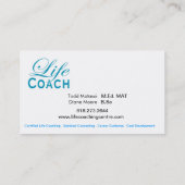 Persönliche Ziel-geistige Beratung des Visitenkarte (Rückseite)