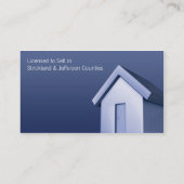 Persönliche Zuhause-Grundstück-Geschäfts-Karte Visitenkarte (Rückseite)