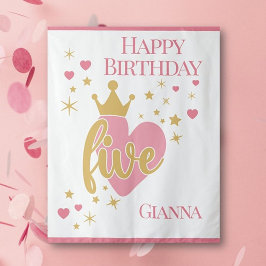 Persönlicher 5. Geburtstag  Wandteppich