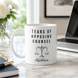 Persönlicher Anwalt Tränen der Gegenpartei Kaffeetasse