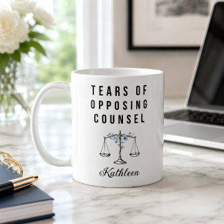 Persönlicher Anwalt Tränen der Gegenpartei Kaffeetasse