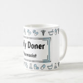 Persönlicher Apotheker-Mug im RX-Stil Kaffeetasse (VorderseiteRechts)