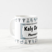 Persönlicher Apotheker-Mug im RX-Stil Kaffeetasse (Vorderseite Links)
